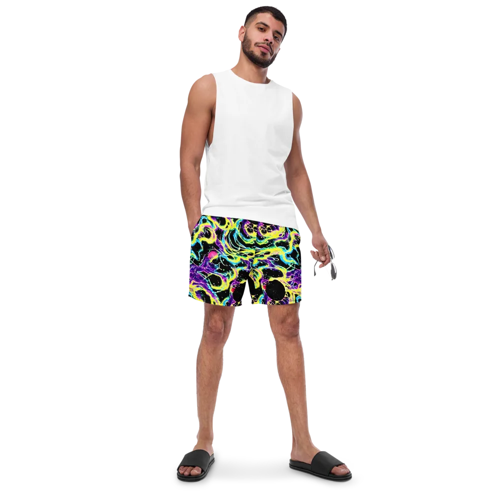 Electroflora on Swim Trunks — Front