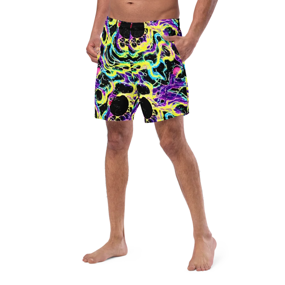 Electroflora on Swim Trunks — Left Front