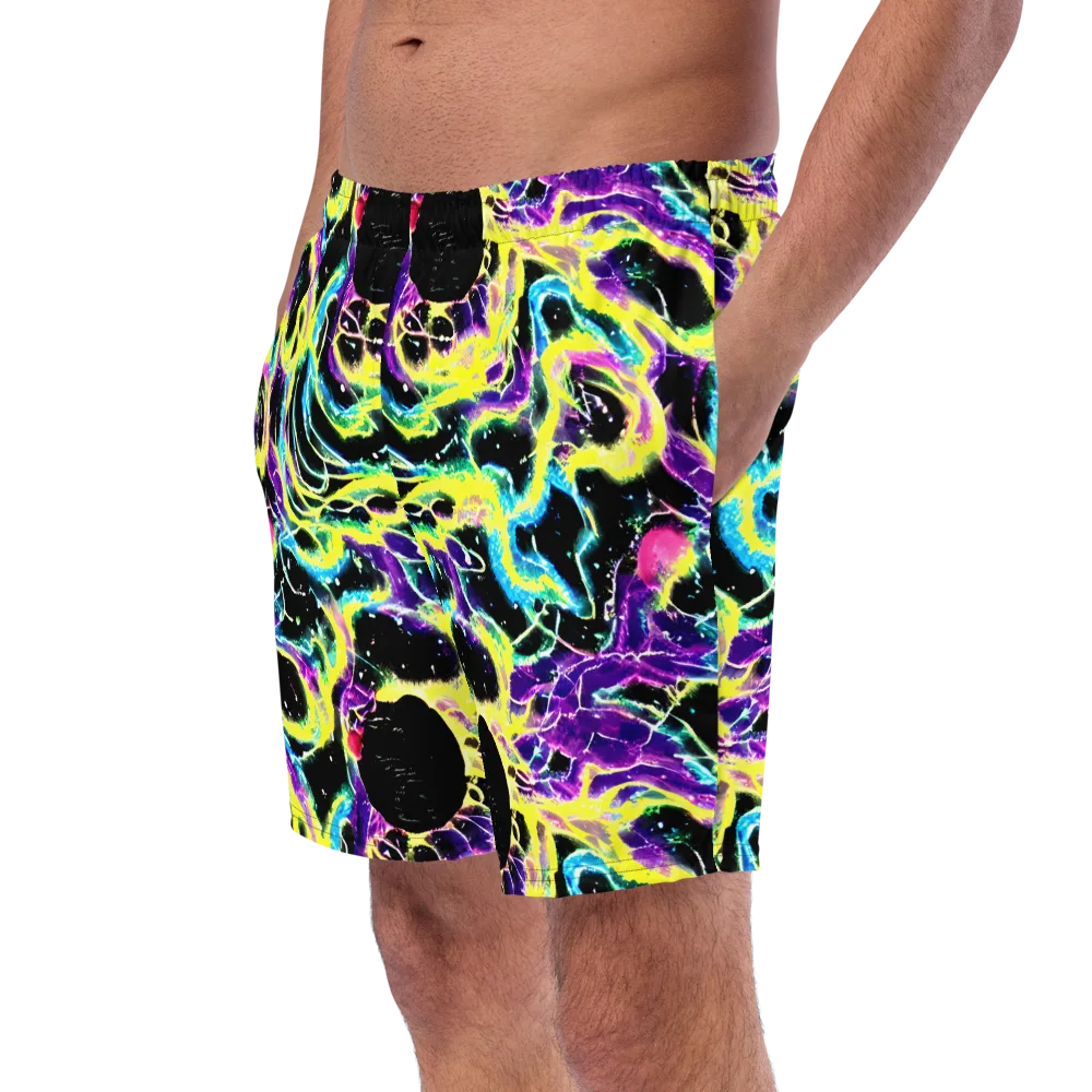 Electroflora on Swim Trunks — Left Front