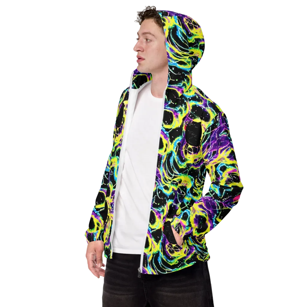 Electroflora on Men's Windbreaker — Left Front