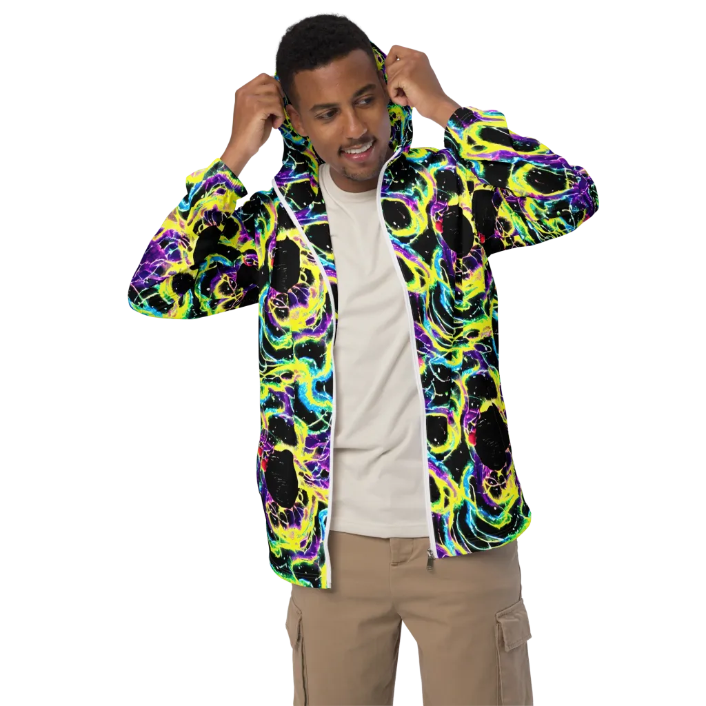 Electroflora on Men's Windbreaker — Front