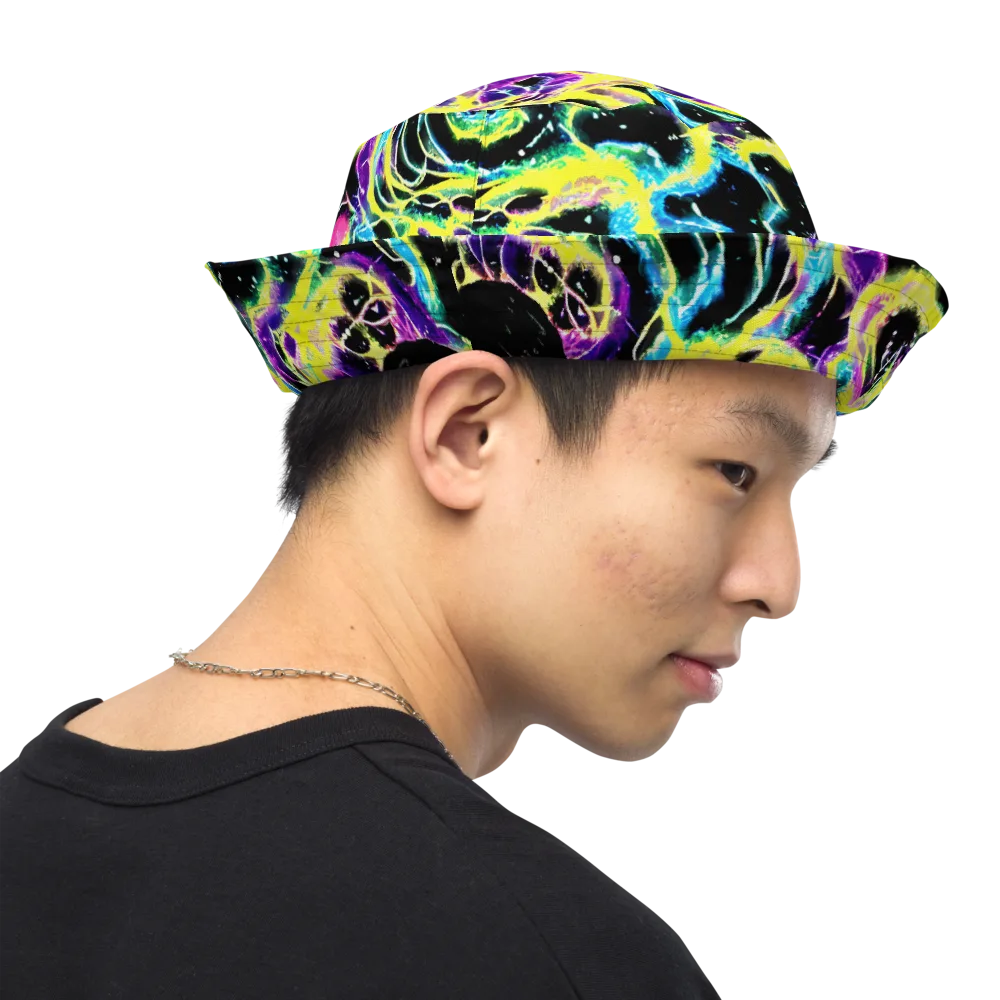 Electroflora on Reversible Bucket Hat — Right Outside