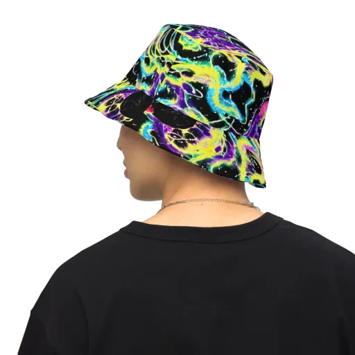 Electroflora on a Reversible Bucket Hat