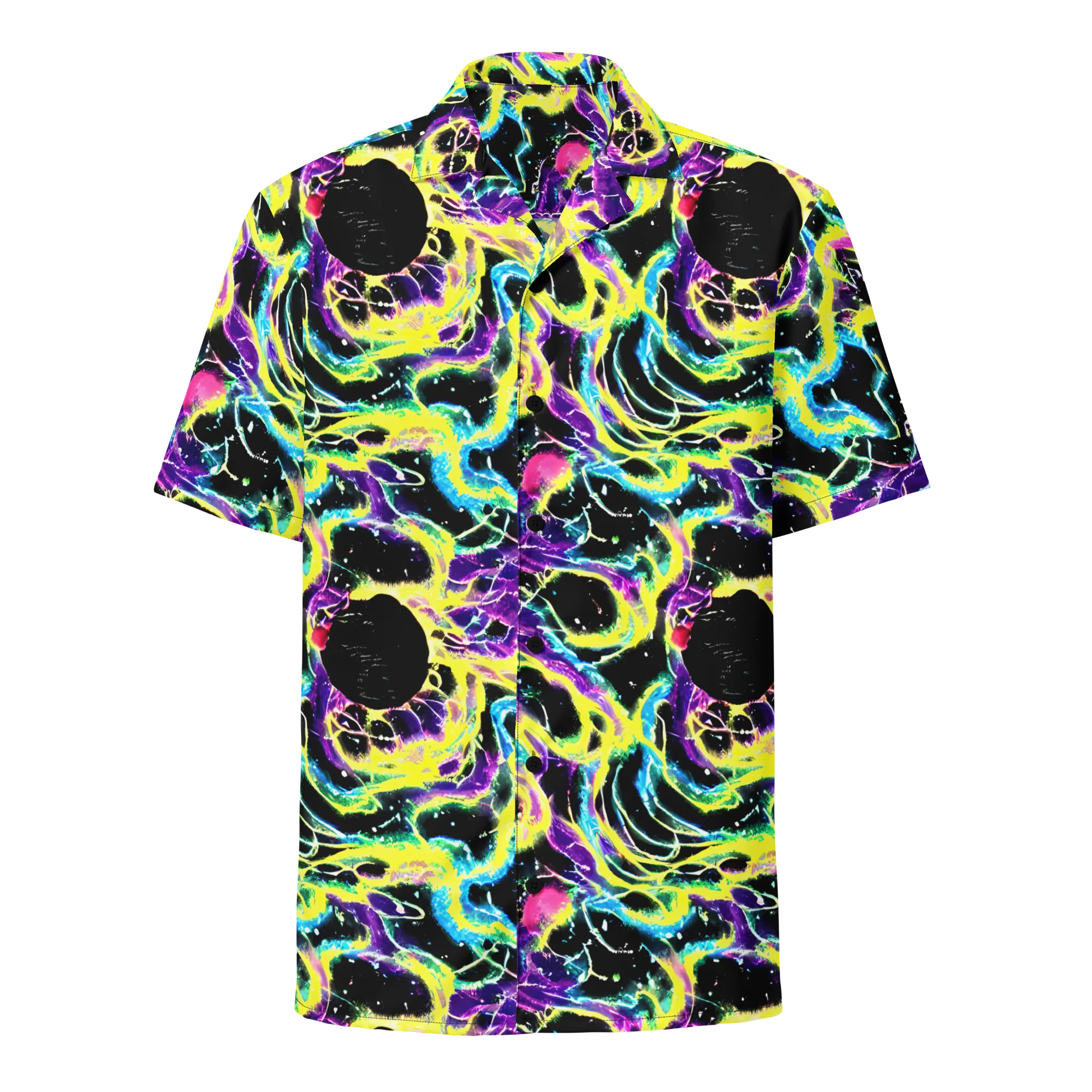 Electroflora on Button Shirt — Front