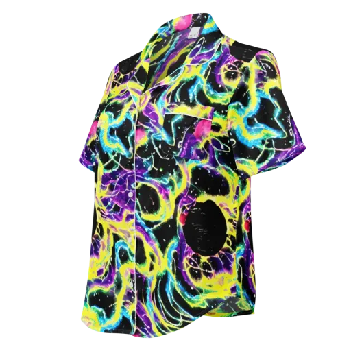 Electroflora on a Women's Short Sleeve Pajama Top