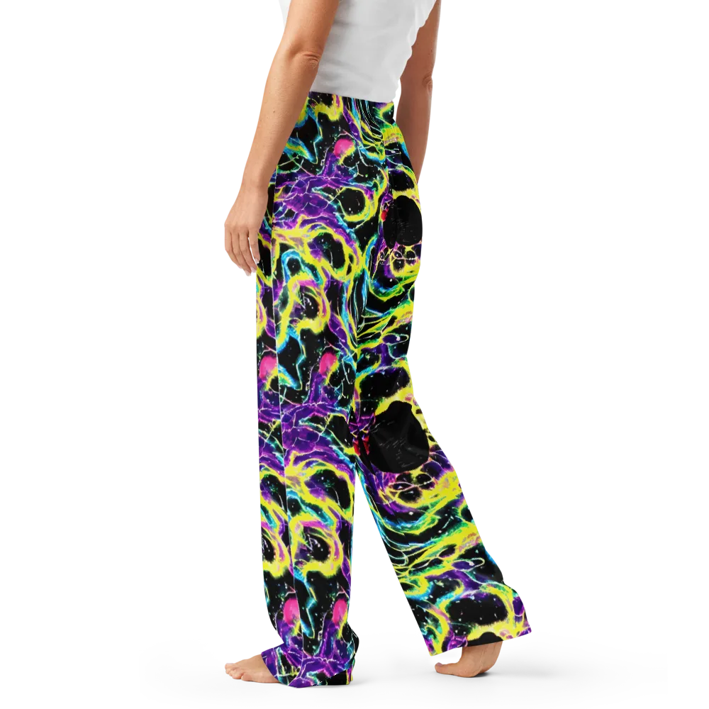 Electroflora on Women's Pajama Pants — Left