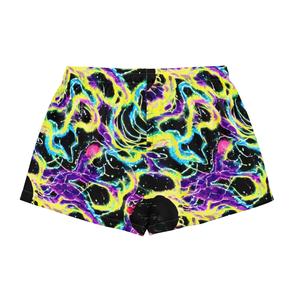 Electroflora on Women's Pajama Shorts — Back