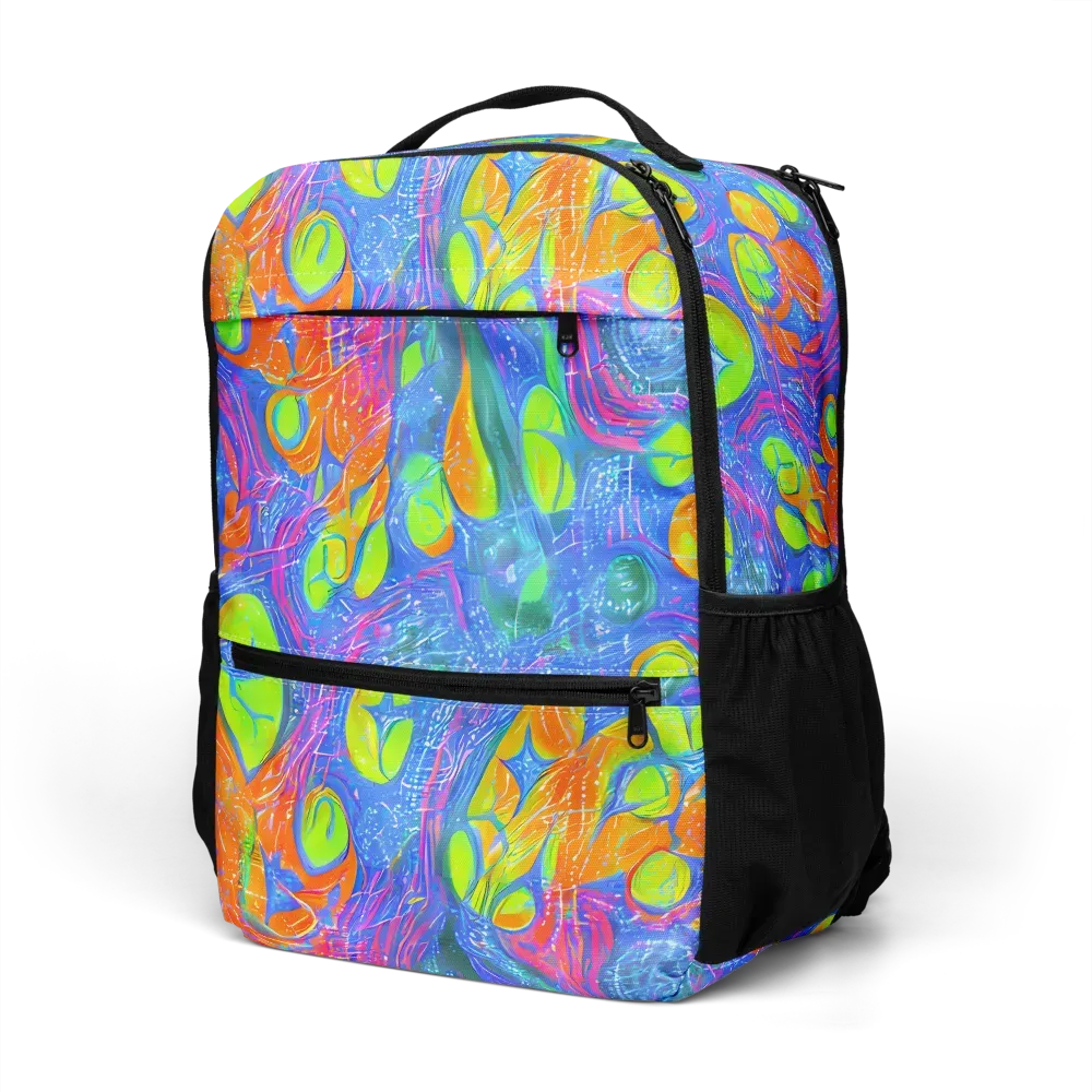 Pixelated Citrus on Utility Backpack — Left Front