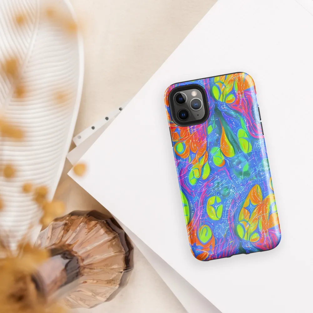 Pixelated Citrus on Tough Case for iPhone® — Front