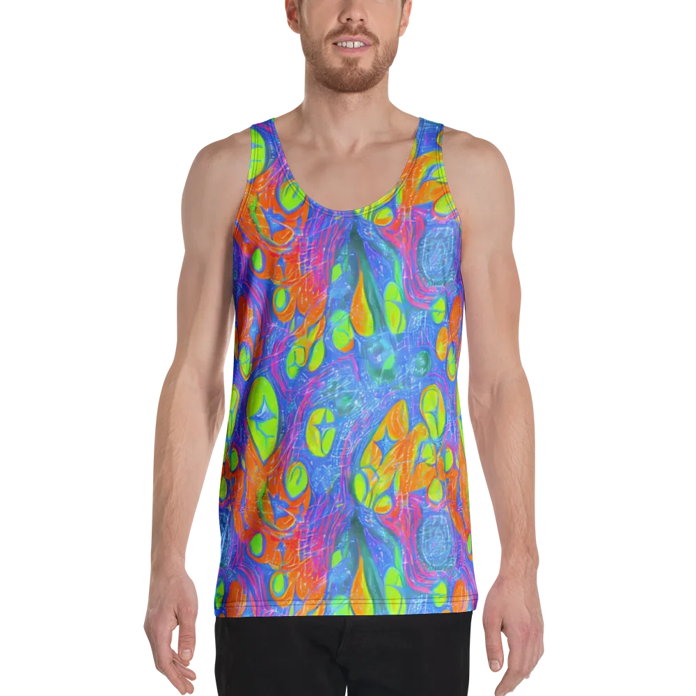 Pixelated Citrus on Men's Tank Top — Front