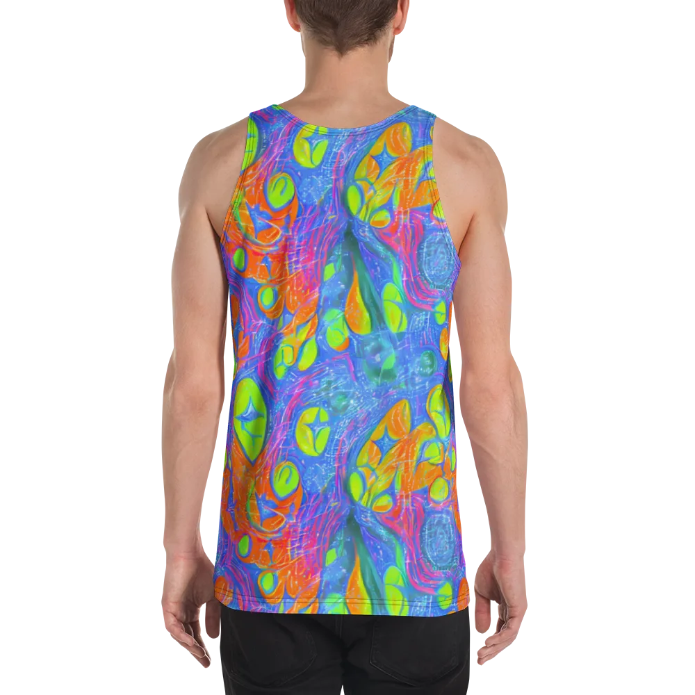 Pixelated Citrus on Men's Tank Top — Back