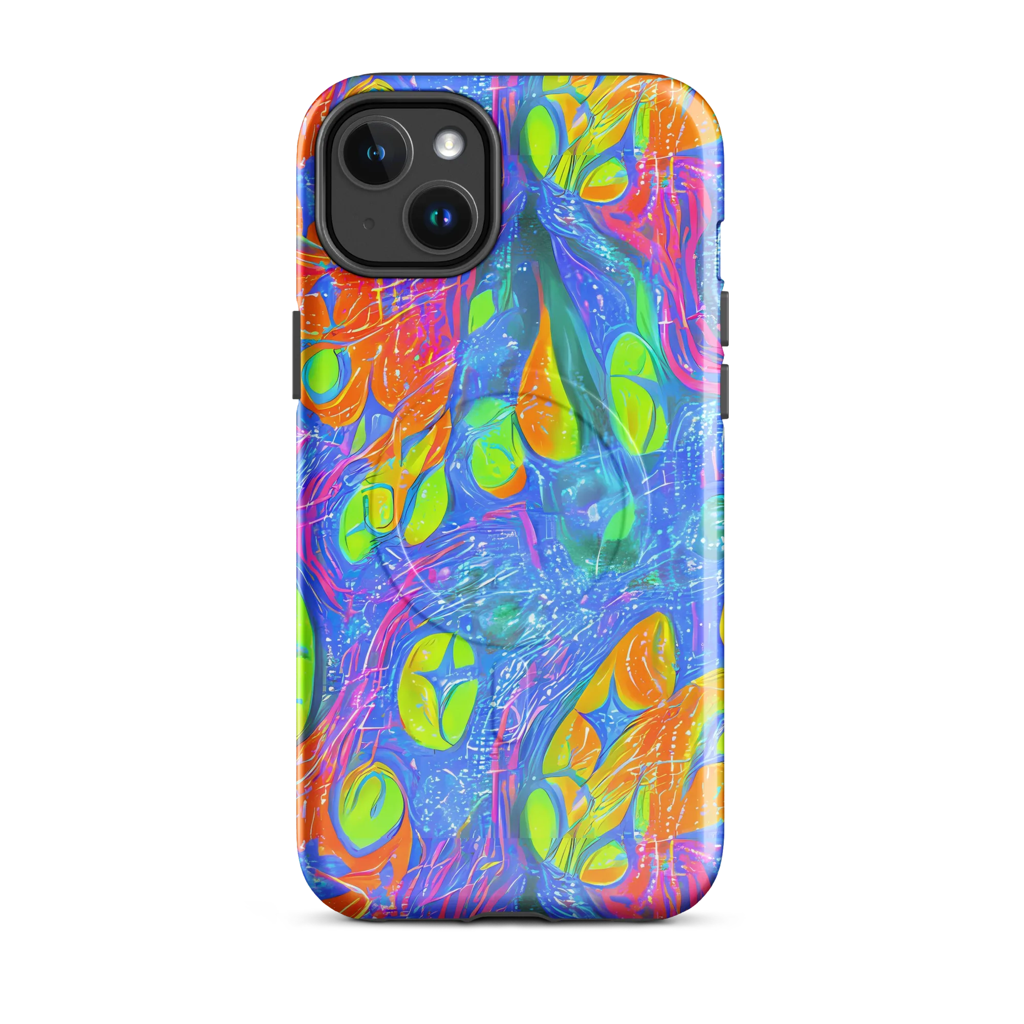 Pixelated Citrus on MagSafe Tough Case for iPhone® — Front