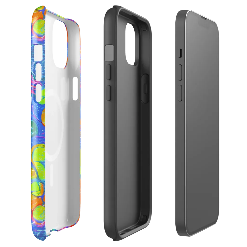 Pixelated Citrus on MagSafe Tough Case for iPhone® — Front