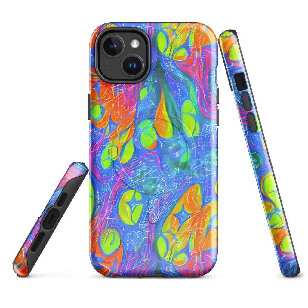 Pixelated Citrus on MagSafe Tough Case for iPhone® — Front