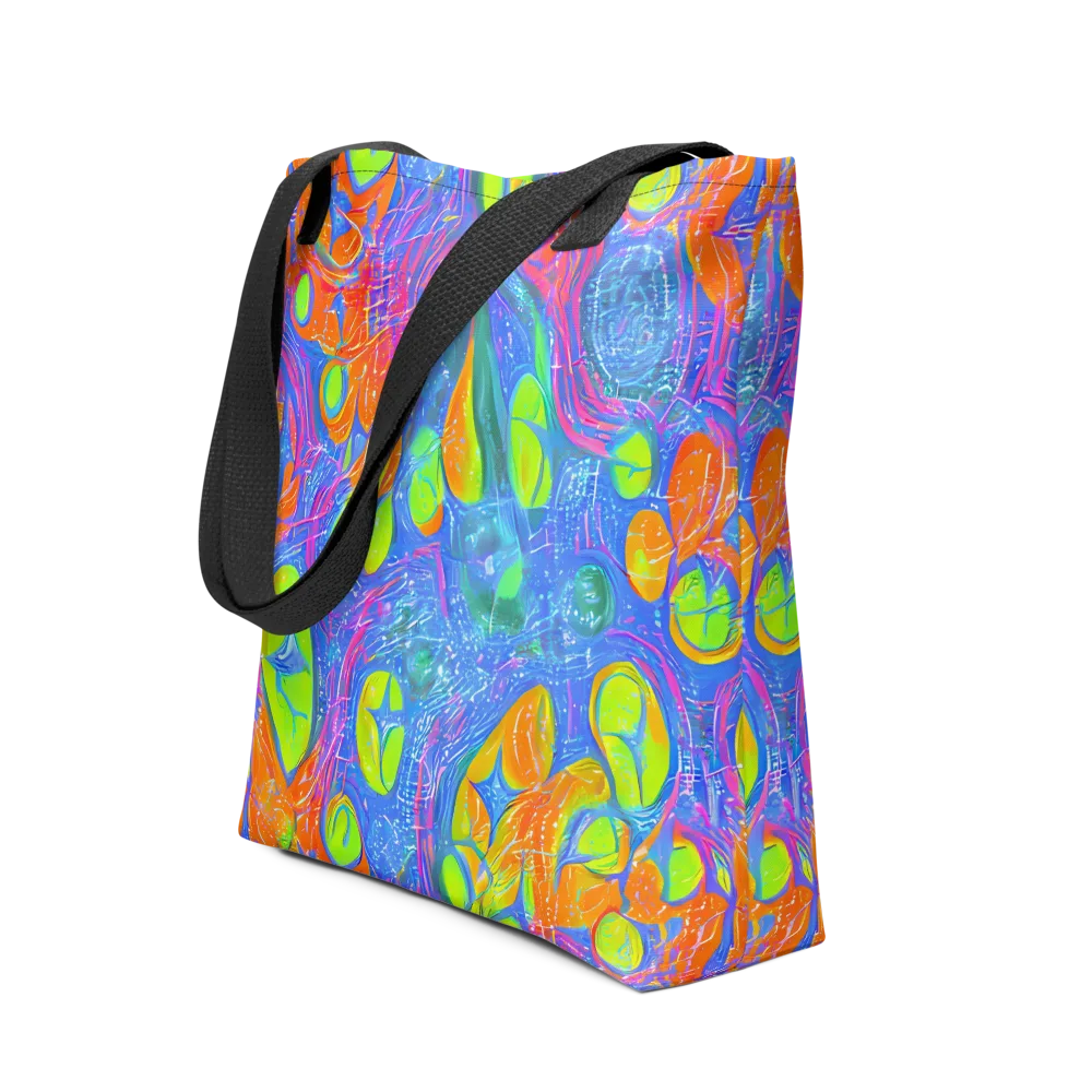 Pixelated Citrus on Tote Bag — Front