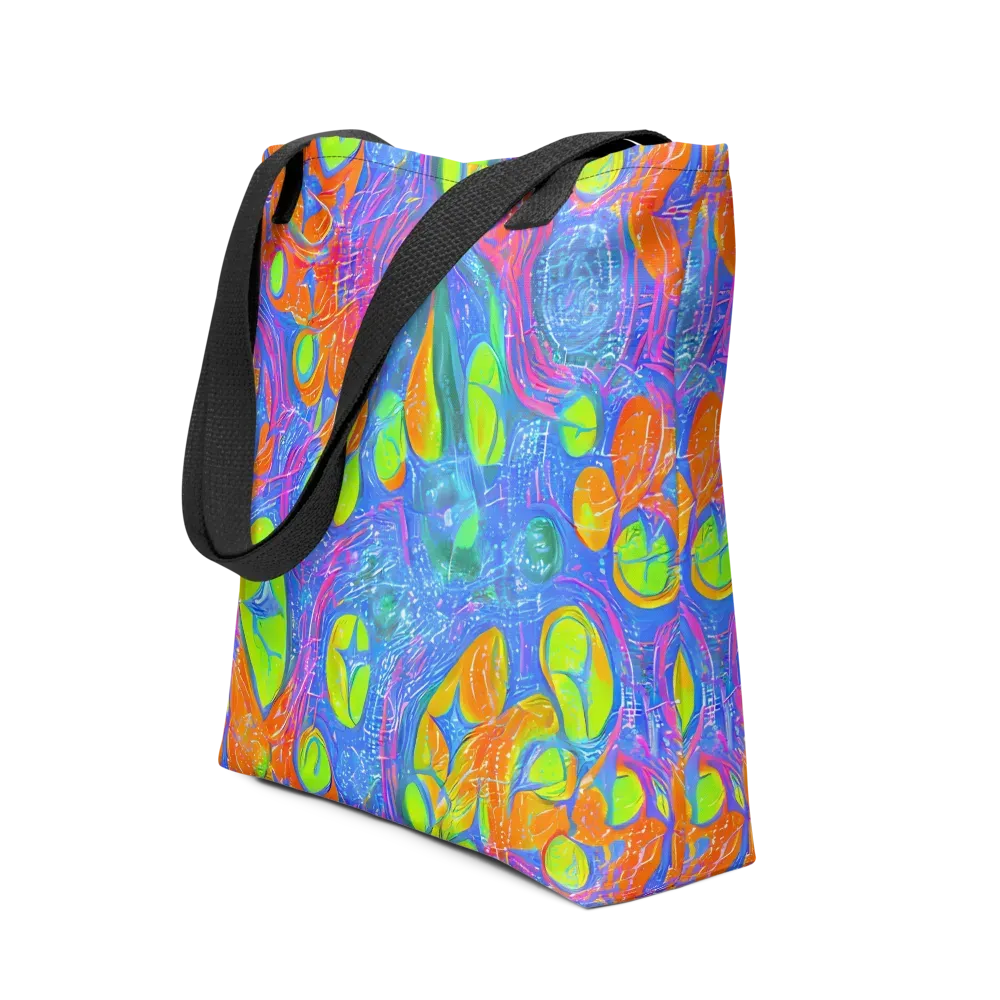 Pixelated Citrus on Tote Bag — Front