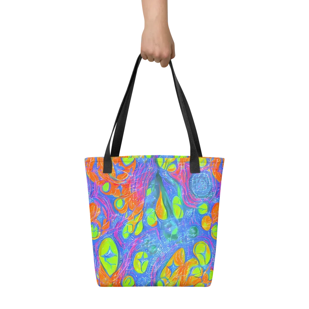 Pixelated Citrus on Tote Bag — Front