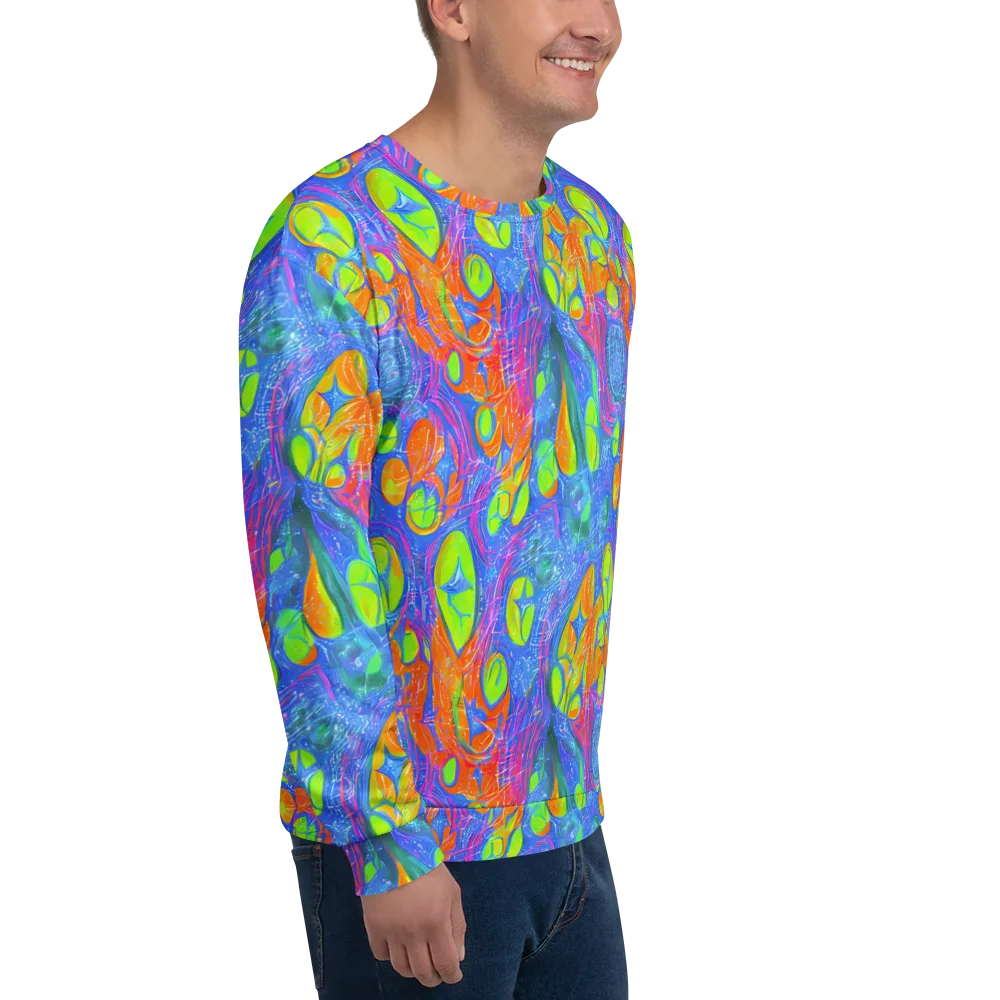 Pixelated Citrus on Sweatshirt — Right Front