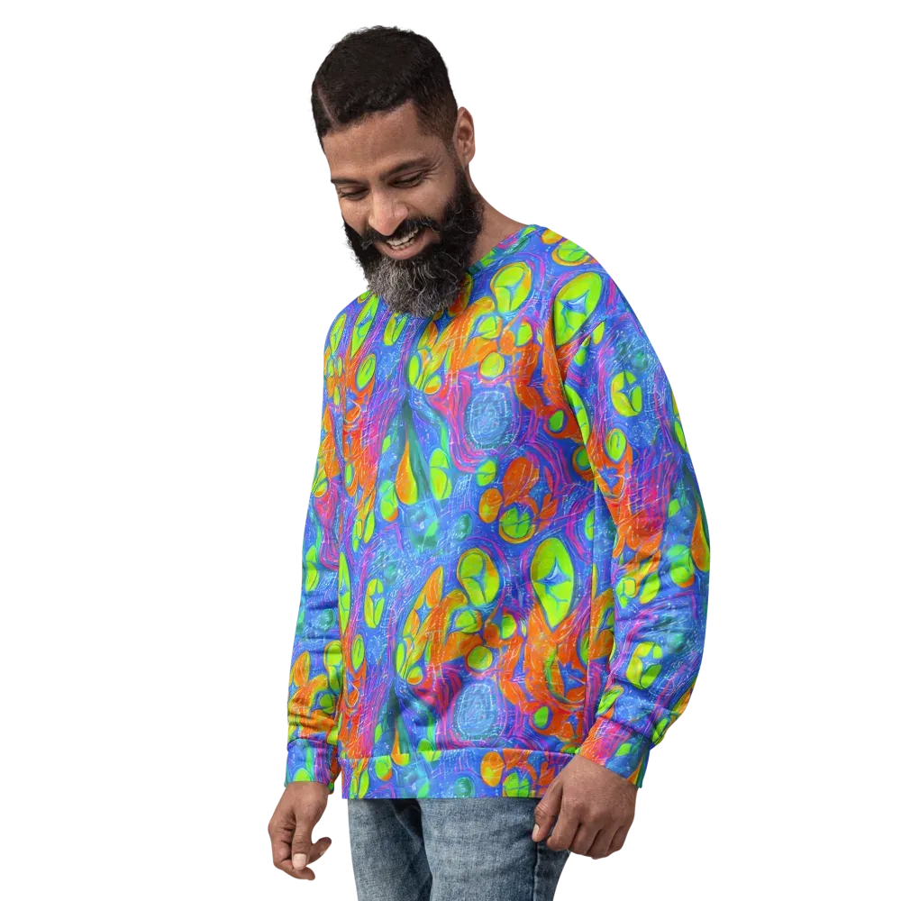 Pixelated Citrus on Sweatshirt — Left Front