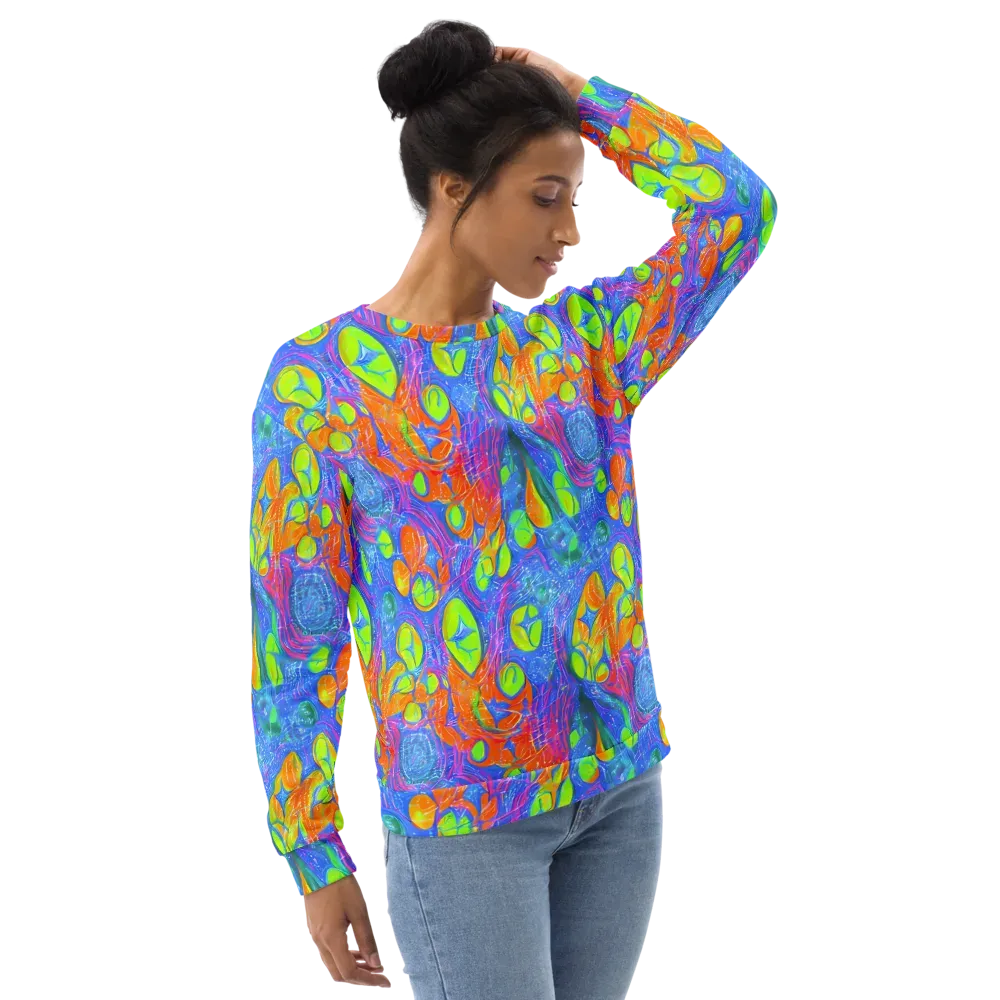 Pixelated Citrus on Sweatshirt — Right Front