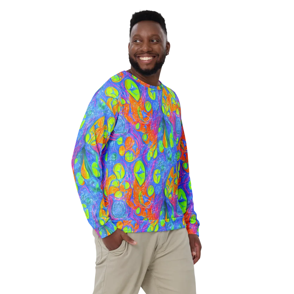 Pixelated Citrus on Sweatshirt — Front