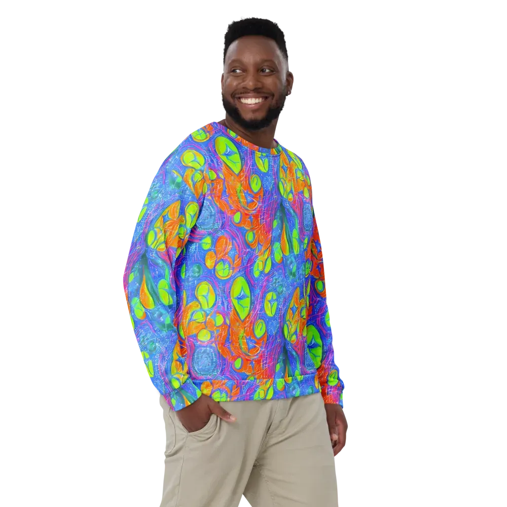 Pixelated Citrus on Sweatshirt — Front