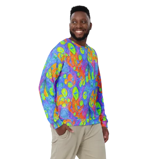 Pixelated Citrus on a Sweatshirt