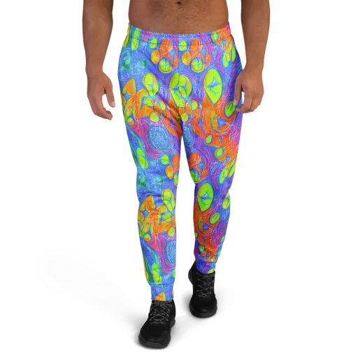 Pixelated Citrus on a Men's Joggers