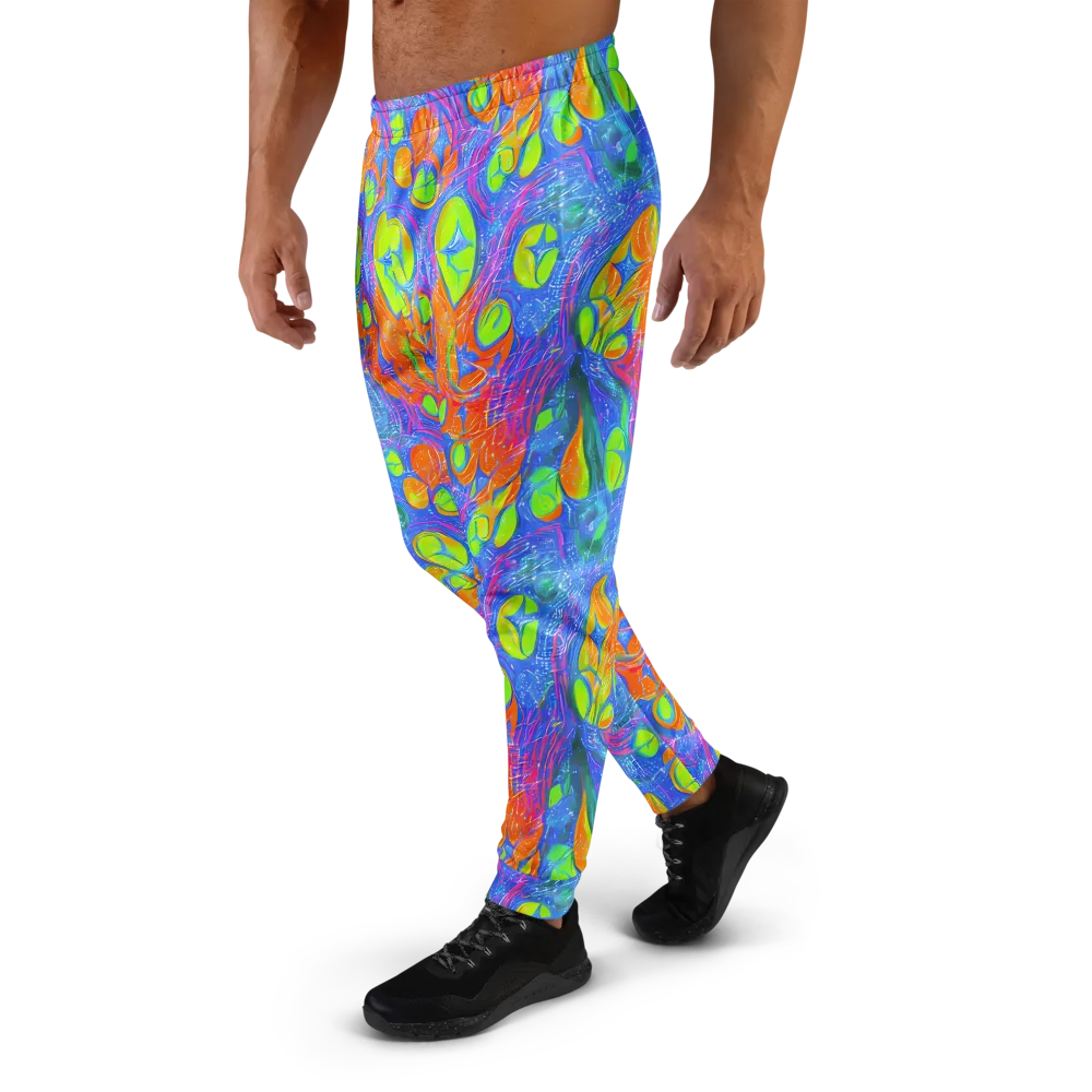Pixelated Citrus on Men's Joggers — Left