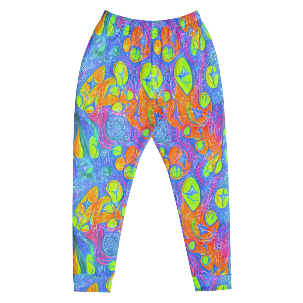Pixelated Citrus on Men's Joggers — Front