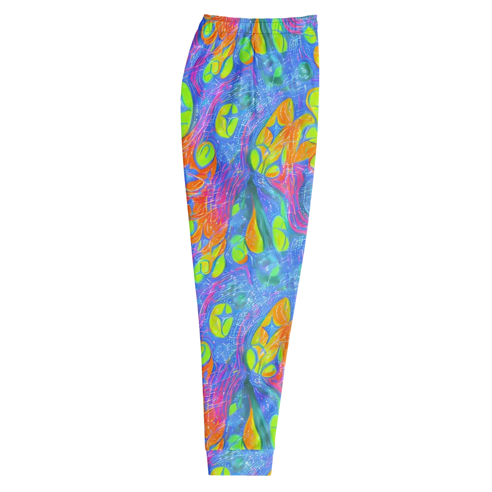 Pixelated Citrus on Men's Joggers — Right