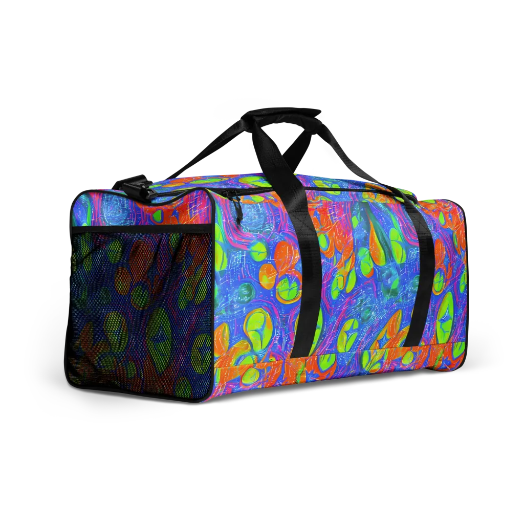 Pixelated Citrus on Duffle Bag — Right Front