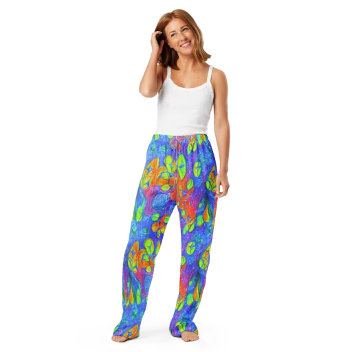 Pixelated Citrus on a Women's Pajama Pants