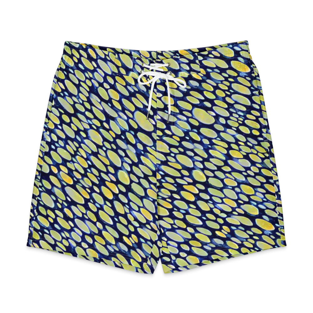 Midnight Citrine on Men's Board Shorts — Front