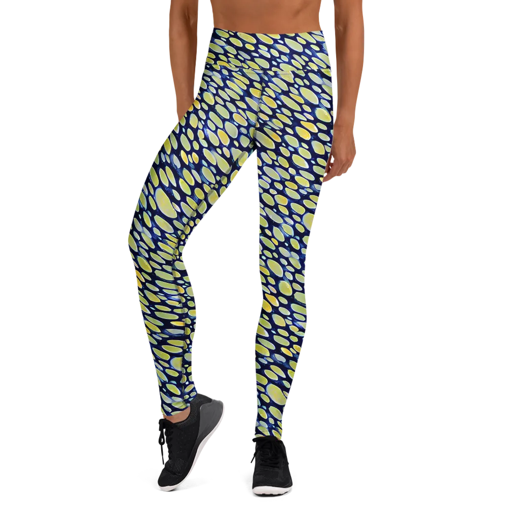 Midnight Citrine on Yoga Leggings — Front