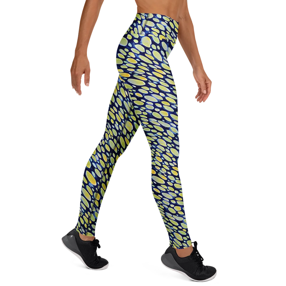 Midnight Citrine on Yoga Leggings — Right