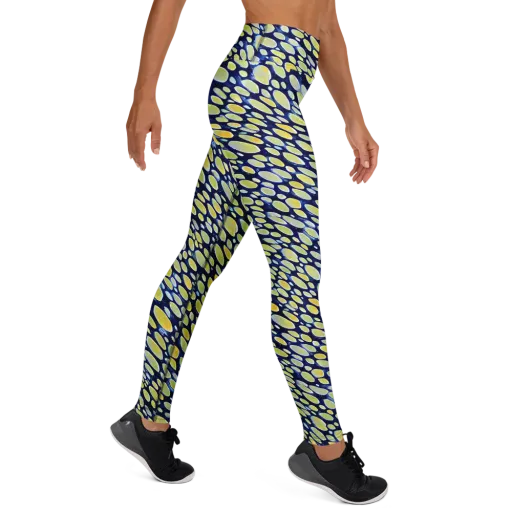 Midnight Citrine on a Yoga Leggings