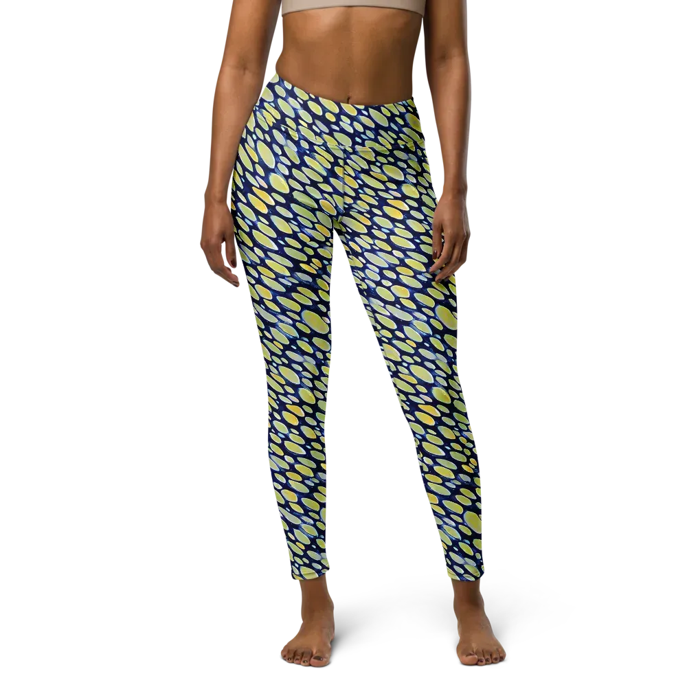 Midnight Citrine on Yoga Leggings — Front