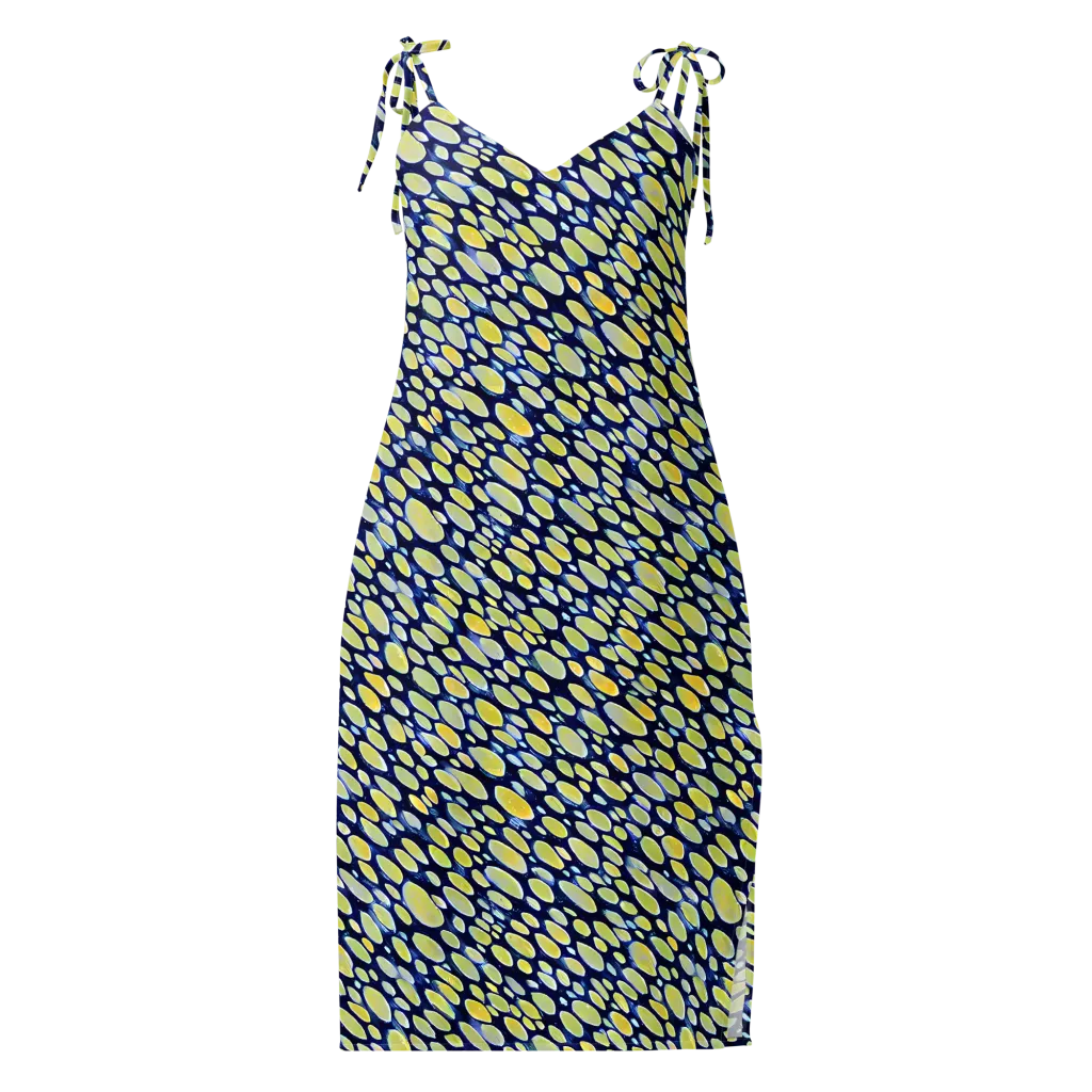 Midnight Citrine on Slip Dress — Front