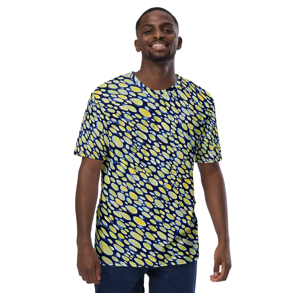 Midnight Citrine on Men's Crew Neck T-Shirt — Front