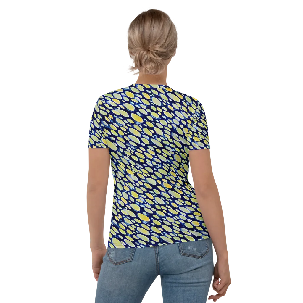 Midnight Citrine on Women's Crew Neck T-Shirt — Back