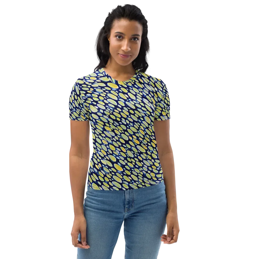 Midnight Citrine on Women's Crew Neck T-Shirt — Front