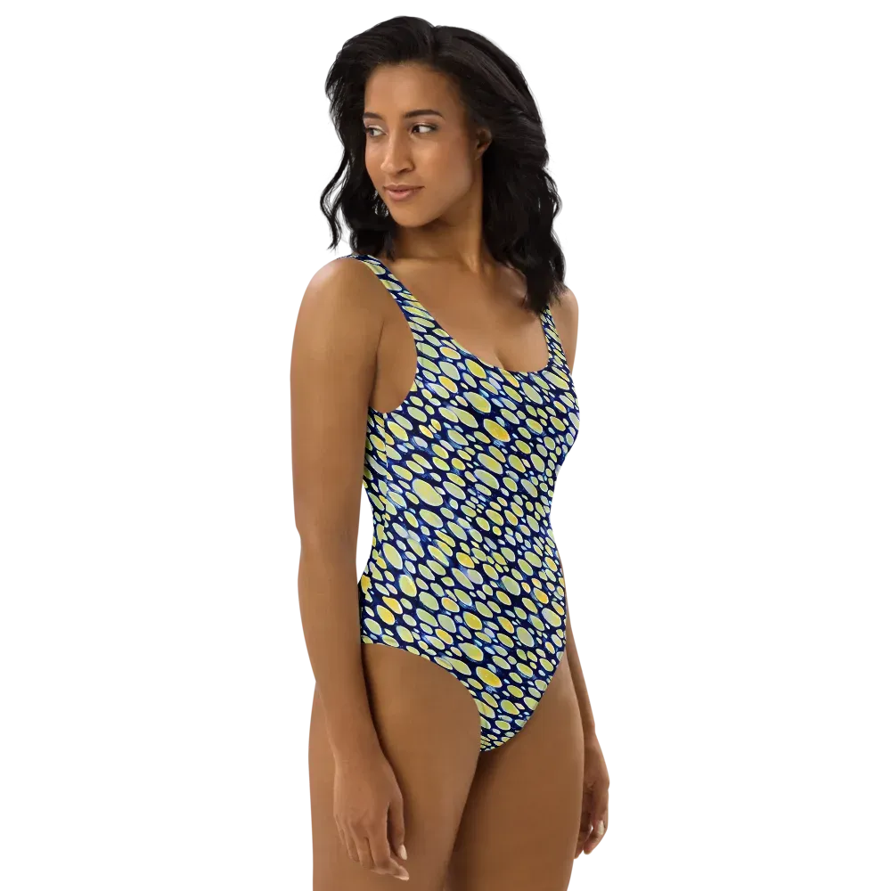 Midnight Citrine on One-Piece Swimsuit — Right