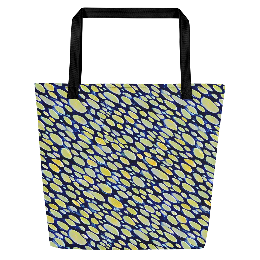 Midnight Citrine on Large Tote Bag W/ Pocket — Front