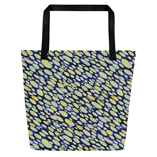 Midnight Citrine on a Large Tote Bag W/ Pocket