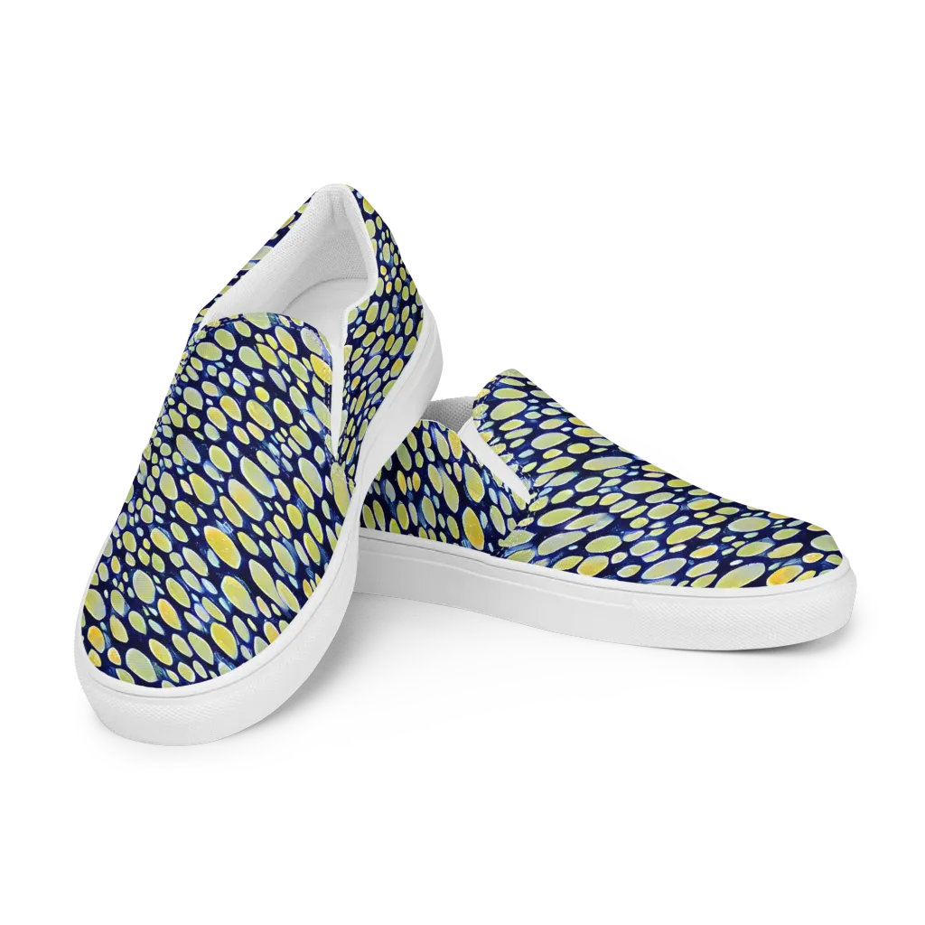 Midnight Citrine on Women's Slip-On Canvas Shoes — Left Front