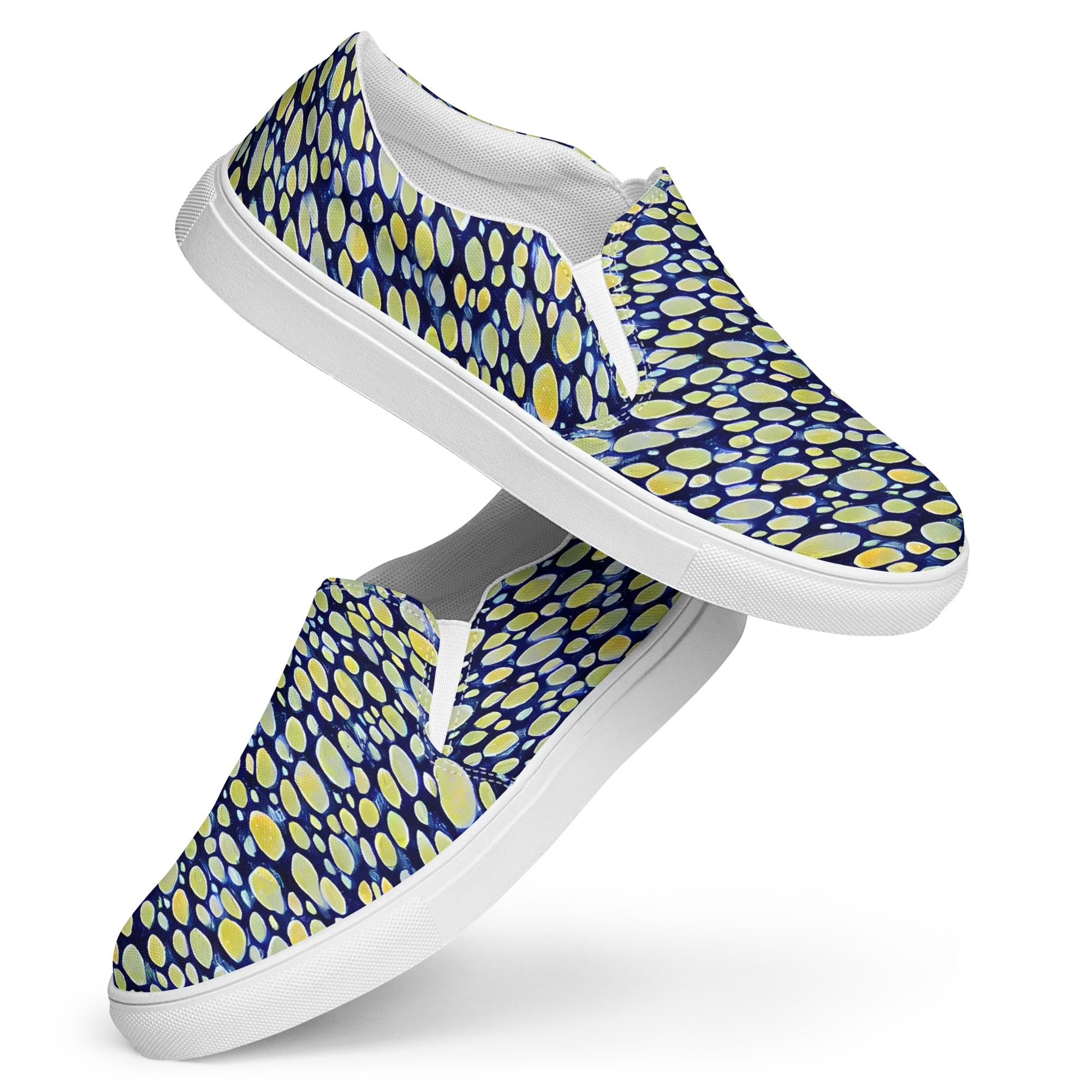 Midnight Citrine on Women's Slip-On Canvas Shoes — Front