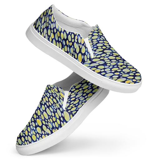 Midnight Citrine on a Women's Slip-On Canvas Shoes