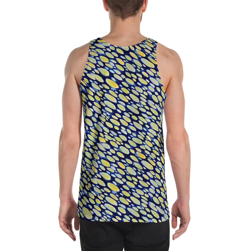Midnight Citrine on Men's Tank Top — Back