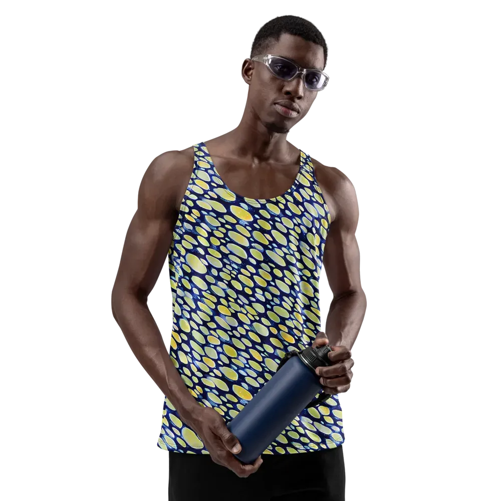 Midnight Citrine on Men's Tank Top — Front